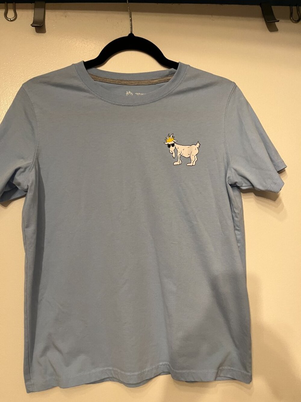 GOAT USA Youth XL Sky Blue Logo Graphic T Shirt